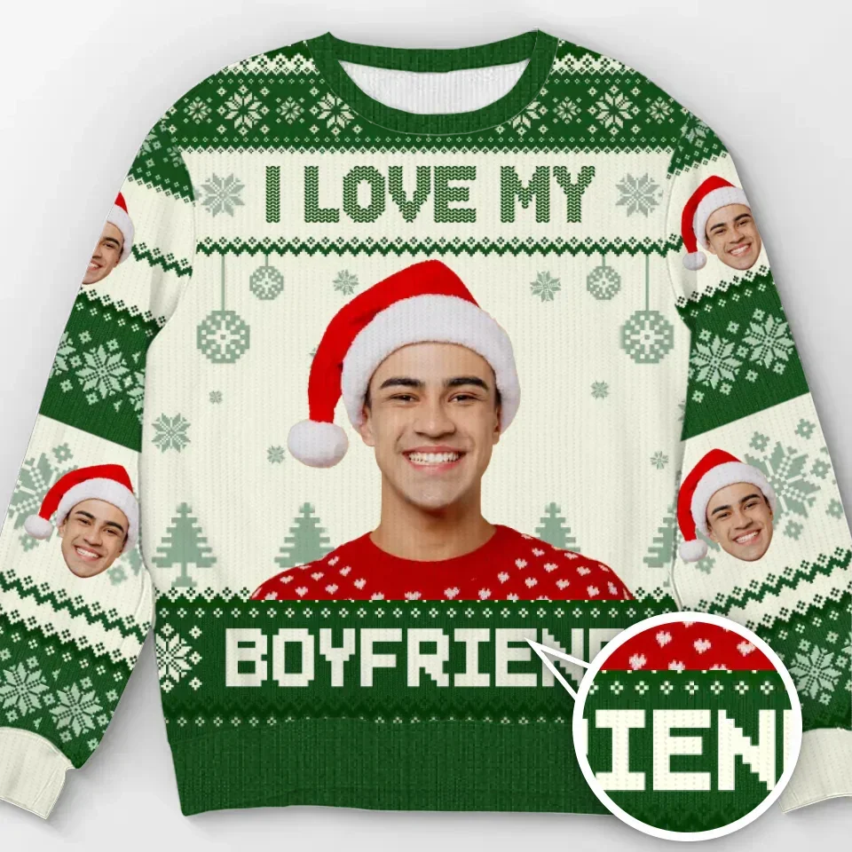 2025 New Custom Photos Graphic Sweatshirt Customize Picture Ugly Christmas Sweater Diy Personalized Face Image Pullover Sweaters