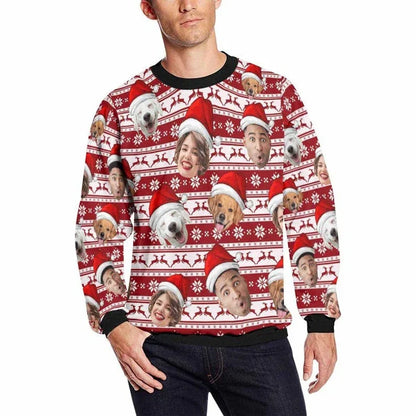 2025 New Custom Photos Graphic Sweatshirt Customize Picture Ugly Christmas Sweater Diy Personalized Face Image Pullover Sweaters